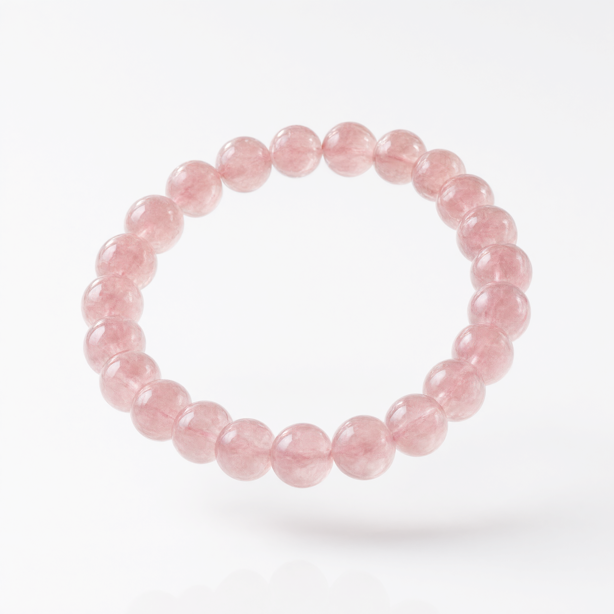 Rose Quartz Bracelet 8mm — Stone of Unconditional Love